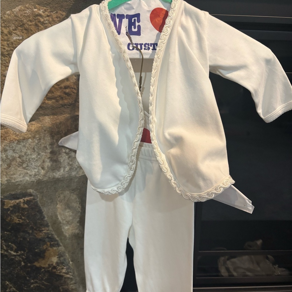 White Baby Outfit Set